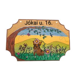 Kézzel festett házszámtáblák