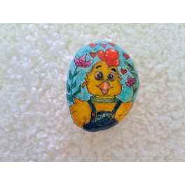 Kézzel festett kavics "kakaska"