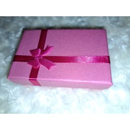 Pink ékszeres díszdoboz masnival
