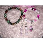 Termékenység növelése páros ásványkarkötő szett (2db), férfi - női