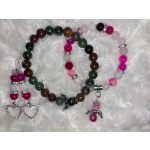 Termékenység növelése páros ásványkarkötő szett (2db), férfi - női